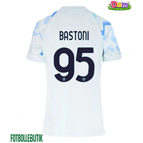 Inter Milan Alessandro Bastoni #95 Bortatröja Kvinnor 2025-26 Kortärmad